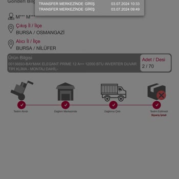 Şok Market Fatura İptal Edememe