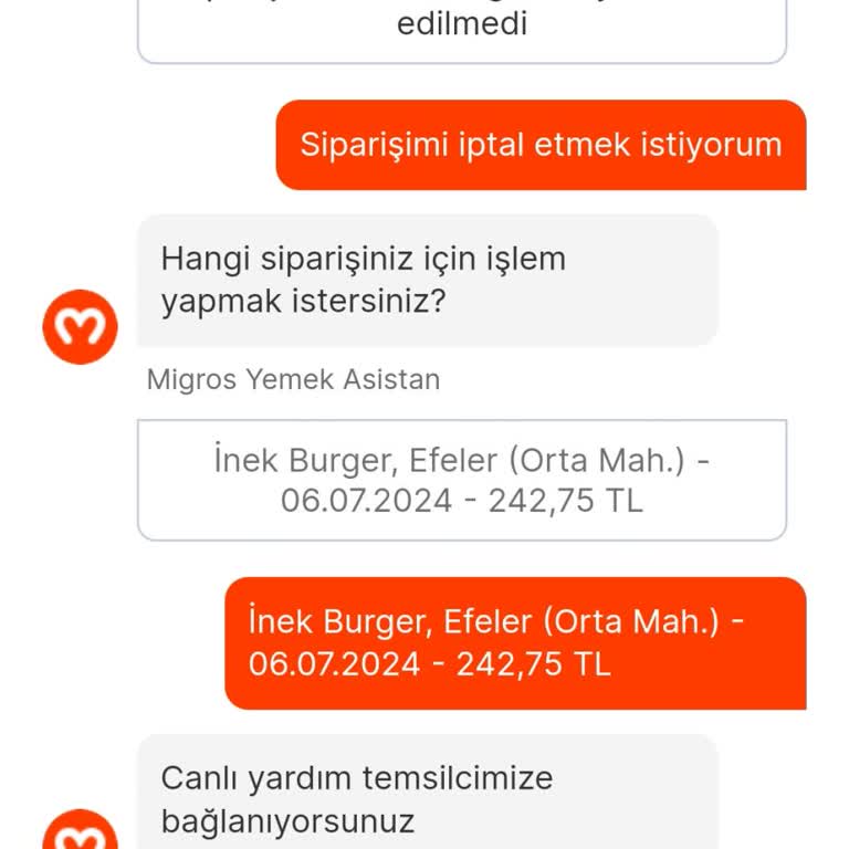 Migros Yemek İndirim Kuponunu Uygulamıyor Canlı Yardıma Bağlanmıyor