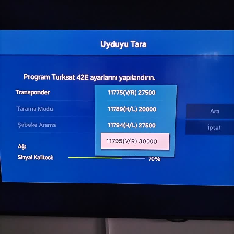 Samsung TV Frekans Ayarlayamıyorum.