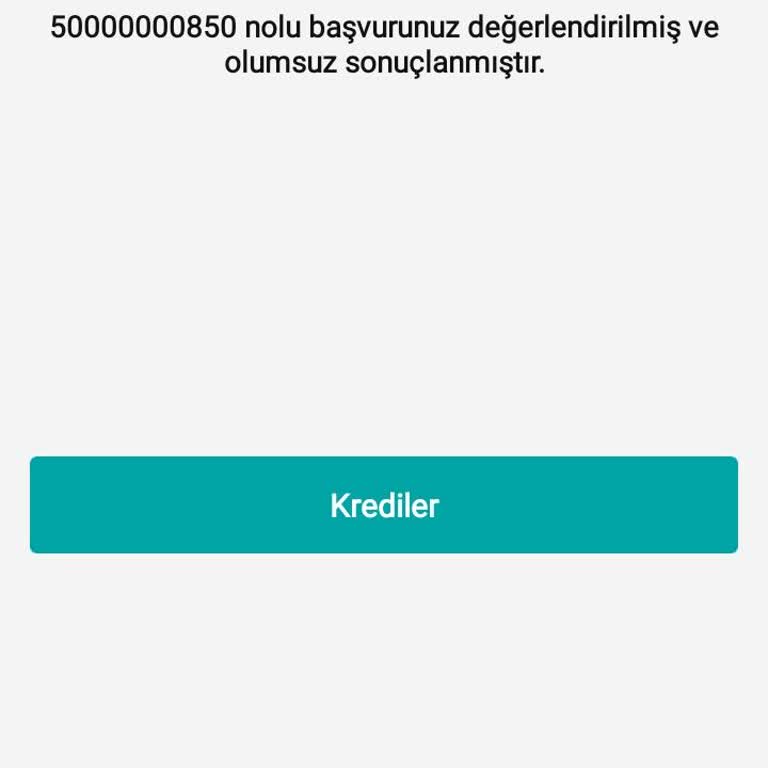 Garanti BBVA Kredi Başvurusu Olumsuz Diyor Sürekli