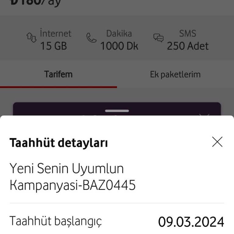 Vodafone Anlaşılan Paket Şartlarına Uymayarak Ekstra Ücret Yansıtıyor!