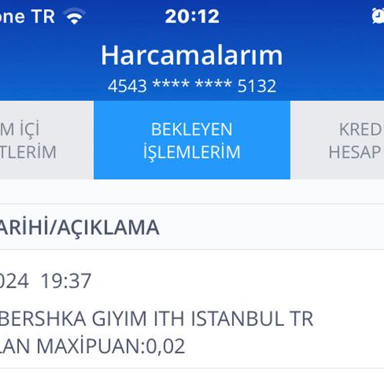 Moka/Bershka Giyim Adı Altında Kartımdan Bilgim Dışında Ödeme Alındı.