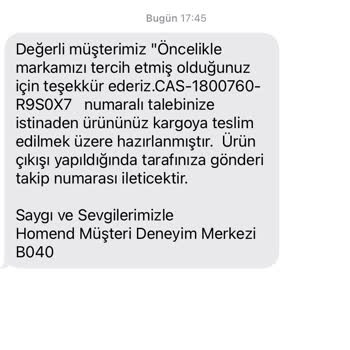 Homend Arızalı Ürünü Değiştirmedi Ve Tamir Ettiği Ürünü De Yollamıyor