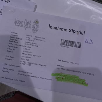 Atasun Optik'ten Aldığım 1 Haftalık Rayban Gözlüğün Kaplaması Attı