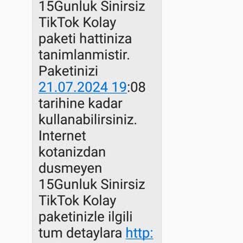 Vodafone Tik Tok Paketi. Dik Kat Edin Yüklenmiyor.