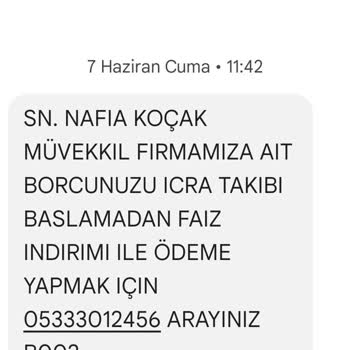 Metka Hukuk (SMS) Yanlış İcra Takibi Mesajı İle Huzursuz Günler