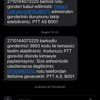 PTT Kargo Kargomu Getirmedi Ve Beni Aramadı