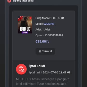 S2gepin Epin Alımında Midasbuy Hatası Ve Geri Çekim Sorunu