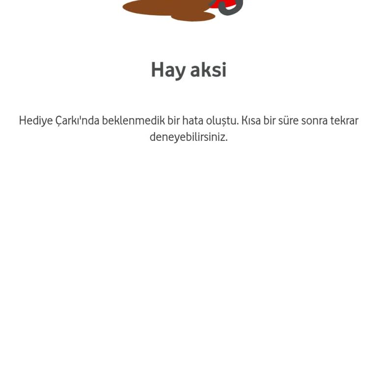 Vodafone Hediye Çarkı Sorunu