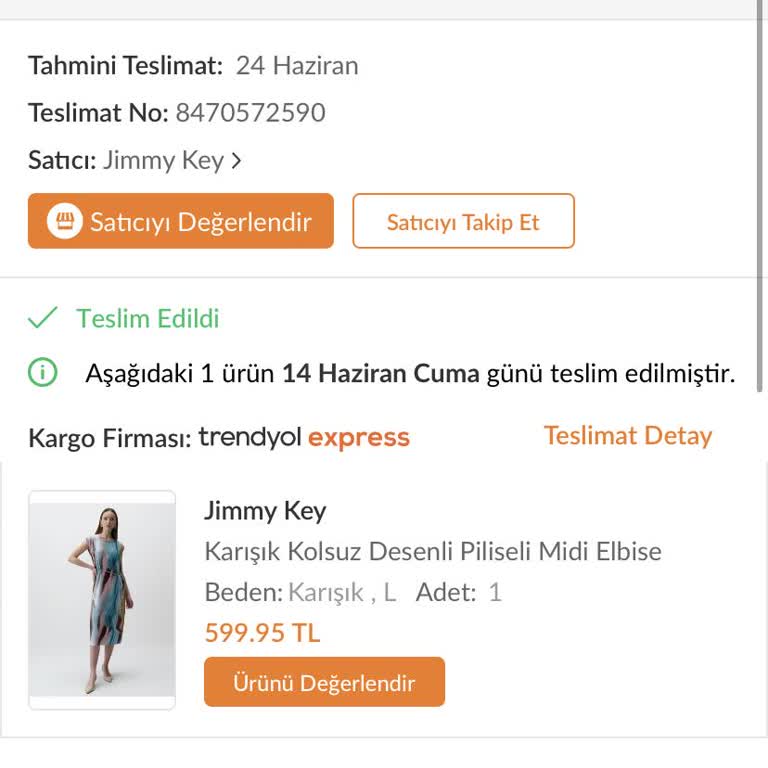 Jimmy KEY Trendyol Alışverişi Değişim Kabul Edilmiyor
