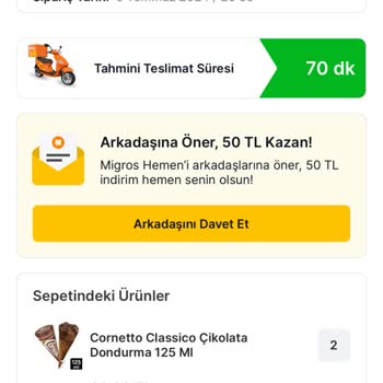 Migros Hemen'de Sipariş Sorunu Ve Uzun Bekleme Süresi