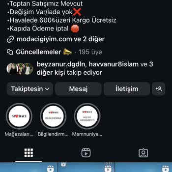 Modacicom Instagram Sayfası