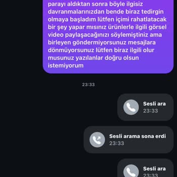 Bebek.kalitesi (Instagram) Online Alışverişte Yaşanan İletişim Sorunları Ve Sipariş Engeli