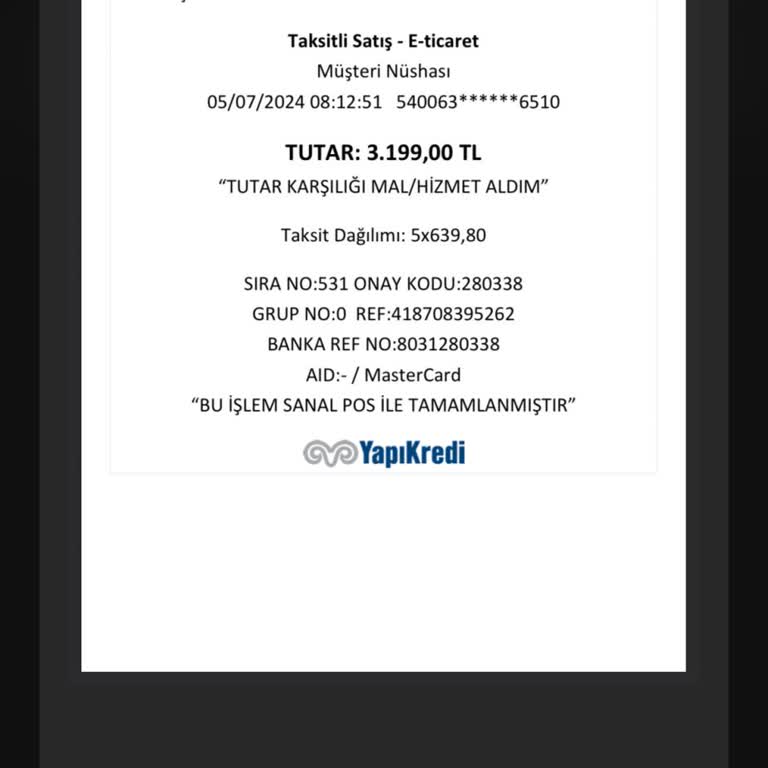 Yapı Kredi Kredi Kartı Güvenlik Sorunu Ve Müşteri Hizmetleri İlgisizliği