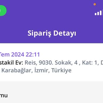 Getir Teslim Edilmeyen Sipariş