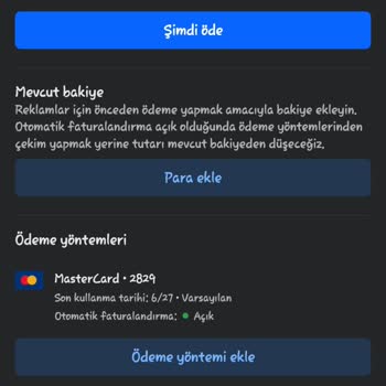 Facebook Meta Reklam Yöneticisi Bilgim Dışında Adıma Hesap Açılmış