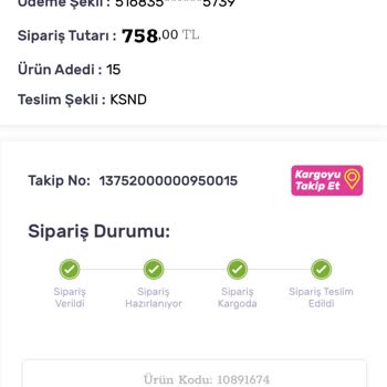 Gratis Teslim Edilmeyen Ürünler