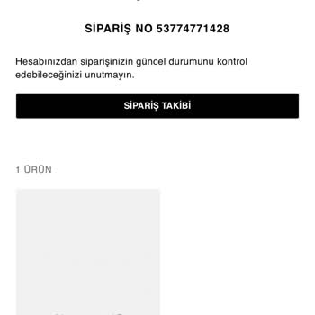 Zara Hesabımdan Para Çekti Ama Ürünü İptal Etti