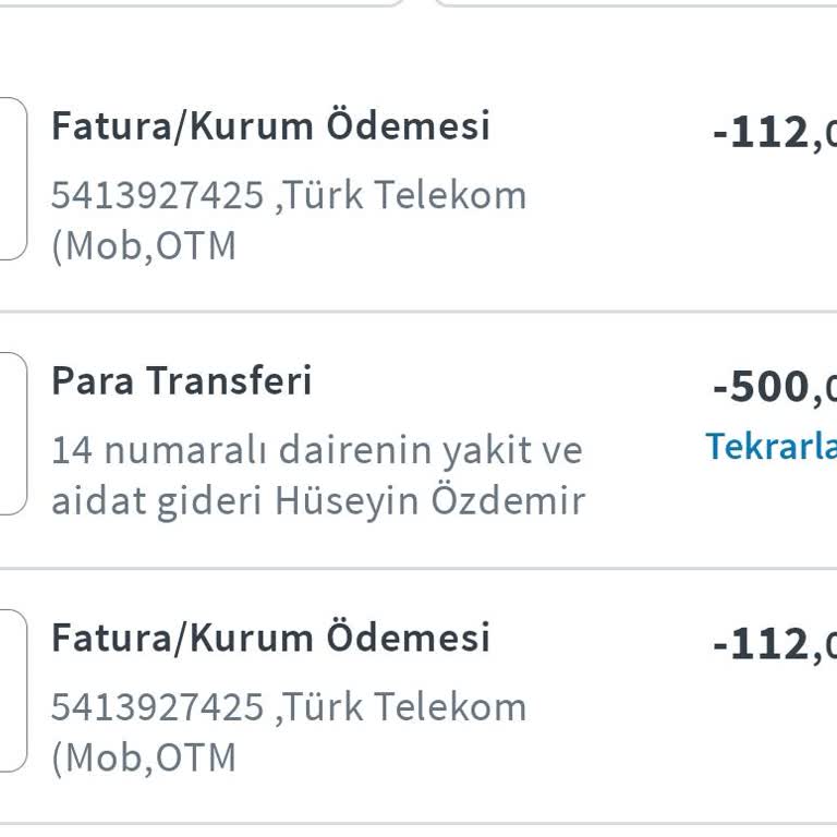 Halkbank Aynı Fatura İçin Aynı Ayda 2 Ödeme Yapmış
