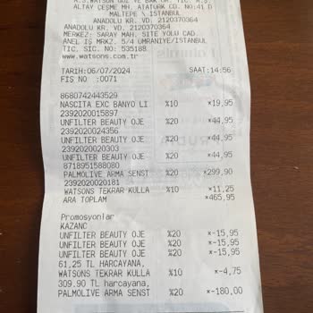 Watsons SMS İle Gelen İndirim Hakkında