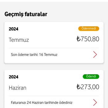 Vodafone Bilgim Ve Onayım Olmadan 212TLlik Faturayı Tam3 Katı 600YAPTI