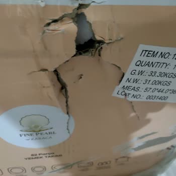 Karaca Züccaciye Kırık Parça Hasarlı Paketleme