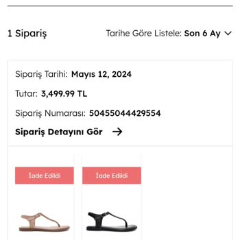 Derimod 1 Aydır İade Ücretim Yatmadı