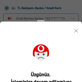 Vodafone Yanımda Uygulaması Hatası