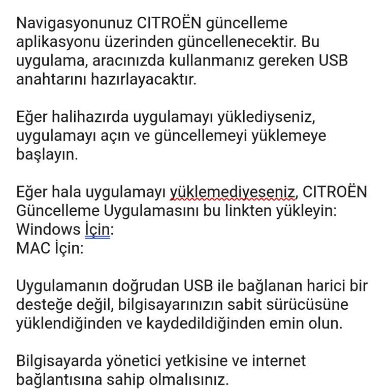 Citroen C5 De Çalışmayan Navigasyon