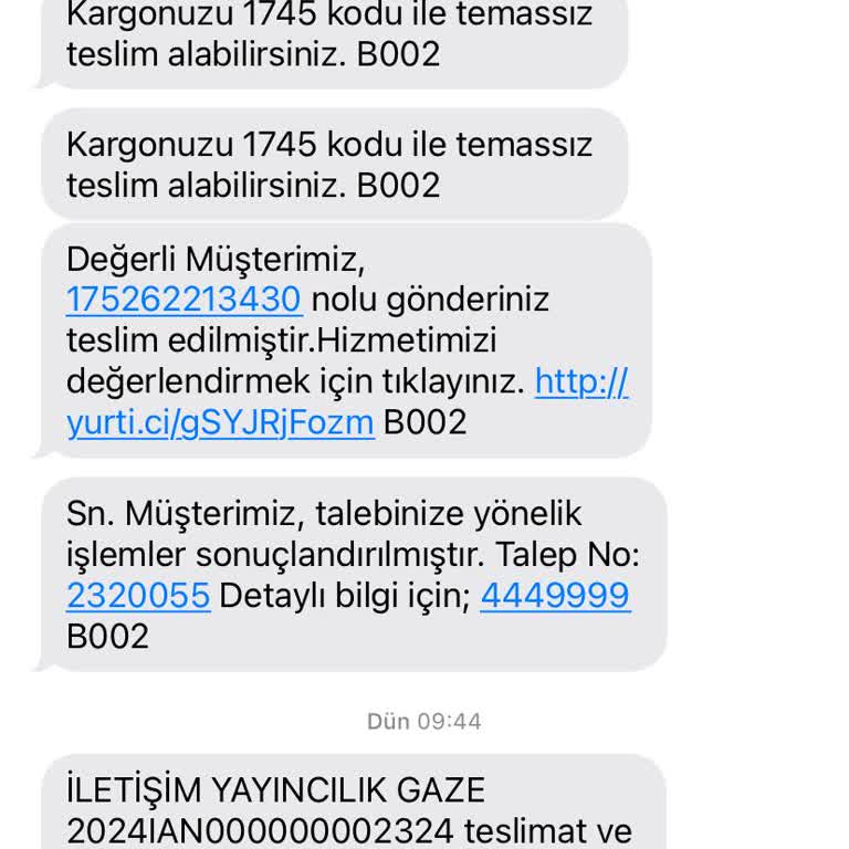 Yurtiçi Kargo Bilgilendirilen Zamanda Teslim Edilmemesi