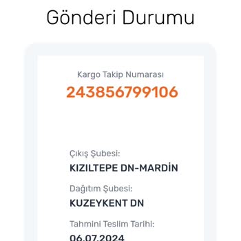 Sendeo 2 Kargom 6 Gündür Gelmiyor