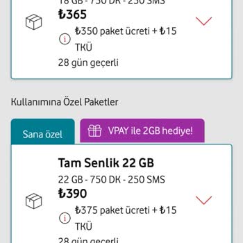 Vodafone Tanımlanmayan Paket Ve Haksız Yapılan Ücretlendirme