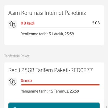 Vodafone Sınırsız Sosyal Paketim İnternetim De Gidiyor