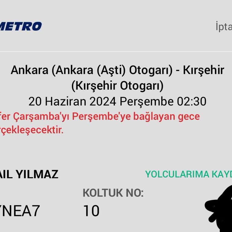 Metro Turizm İade Ücretini Yatırmıyor