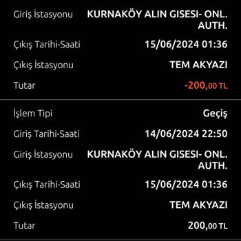 Kuzey Marmara Otoyolu Fazla Ücret Aldı Tam 4 Defa Aynı Anda Geçmişim