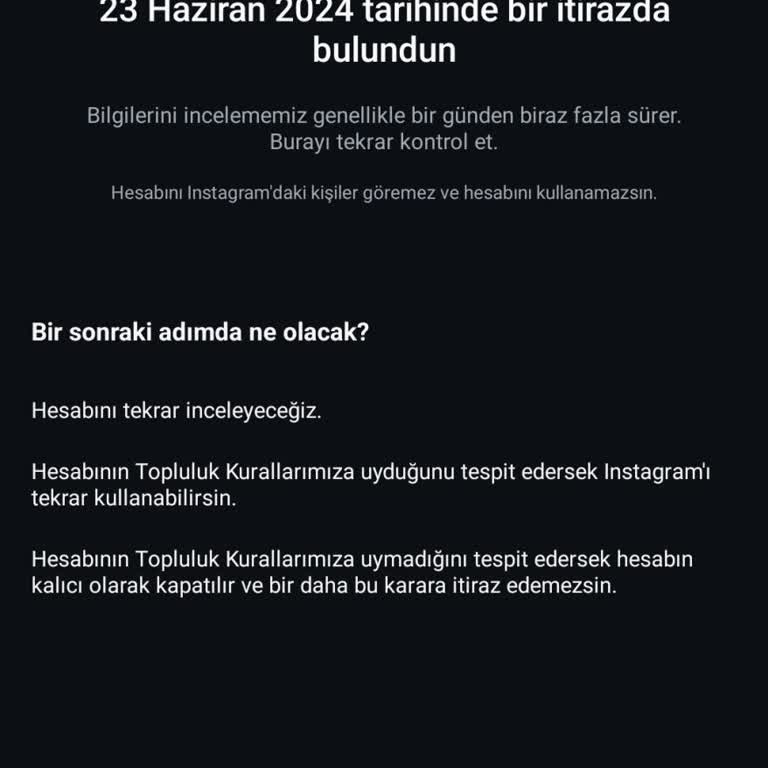 Instagram'ımı Bir Şikayet Uğruna Kapattılar