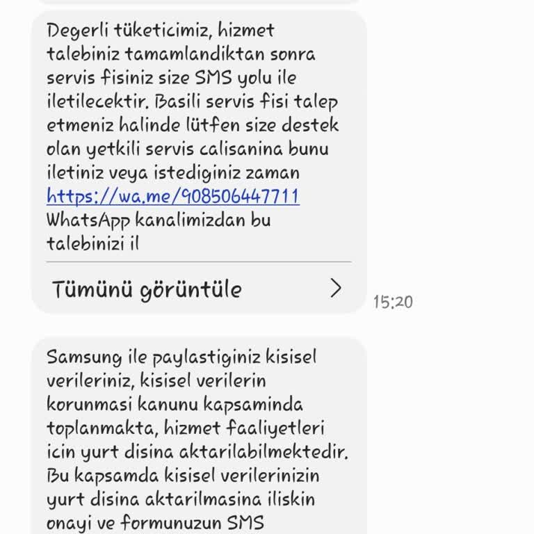Samsung Servisi Ürün Montajına Gelmiyor