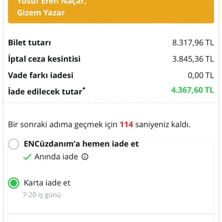 Enuygun.com Haksız Ücret Kesintisi
