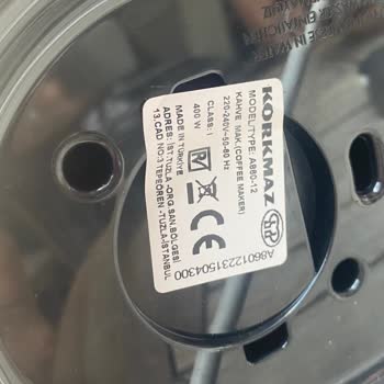 Korkmaz Mutfak Eşyaları Korkmaz A860-12 Kahvekolik Kahve Makinesi Çalışmıyor!