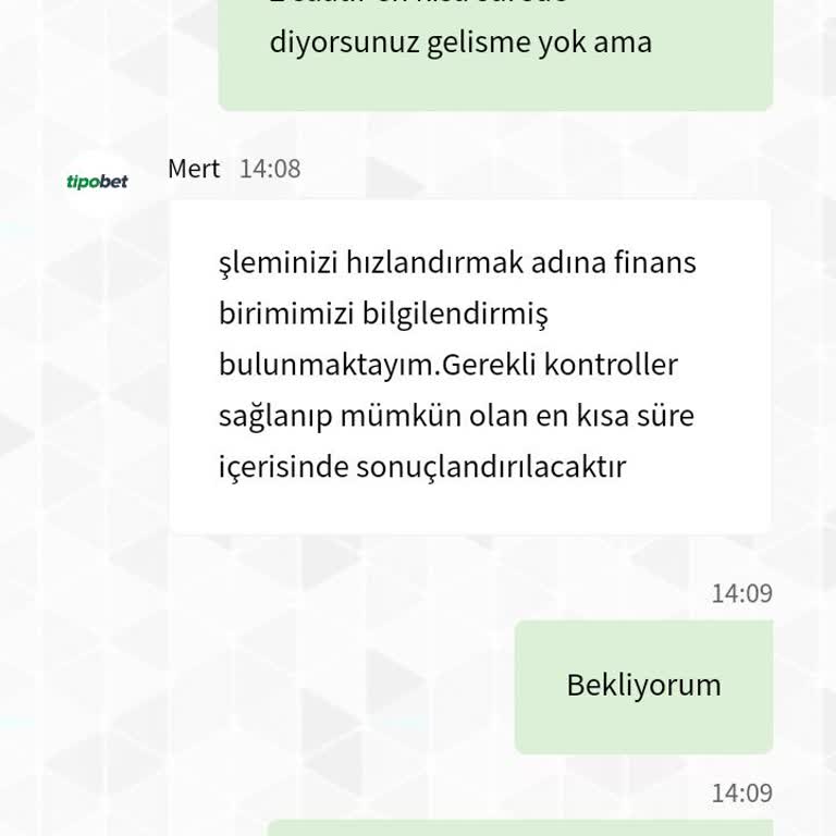 Tipobet Çekim Talebi Yapmıştım 2 Saat Oldu