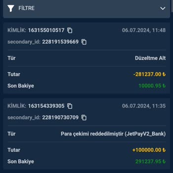 Hilarionbet Hesabımdaki Parayı Sildi