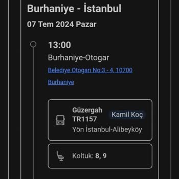Kamil Koç Yanlış Bilet Kesimi