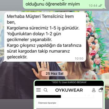 Oykuwear Kargo Sorunu 1 Aydır