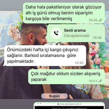 Oykuwear Kargo Sorunu 1 Aydır