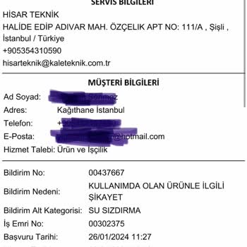 Kale Gömme Sifon Sürekli Bozuluyor!