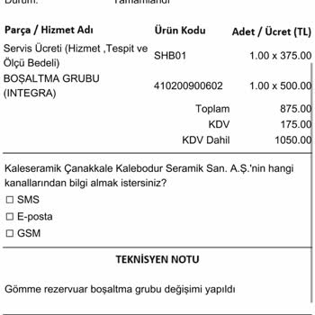 Kale Gömme Sifon Sürekli Bozuluyor!