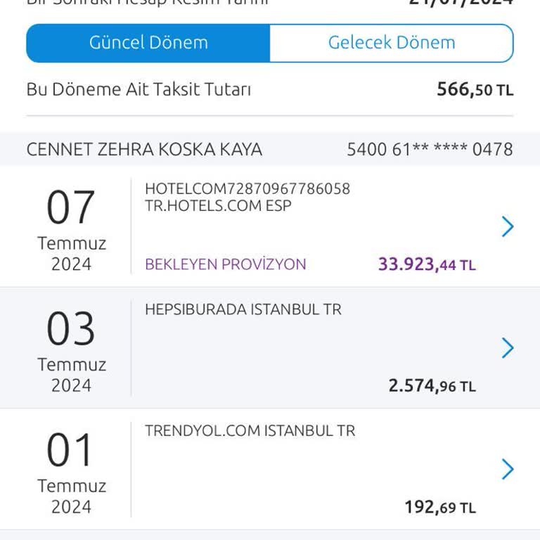 Otels.com Fazla Ücret Çekilmesi