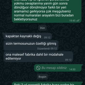Penguen Home Penguen Marka Termosun Bozulması Ve Ürünün Arkasında Durulmaması