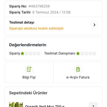 Taze Direkt Teslim Edilmeyen Bilgi De Verilmeyen Sipariş
