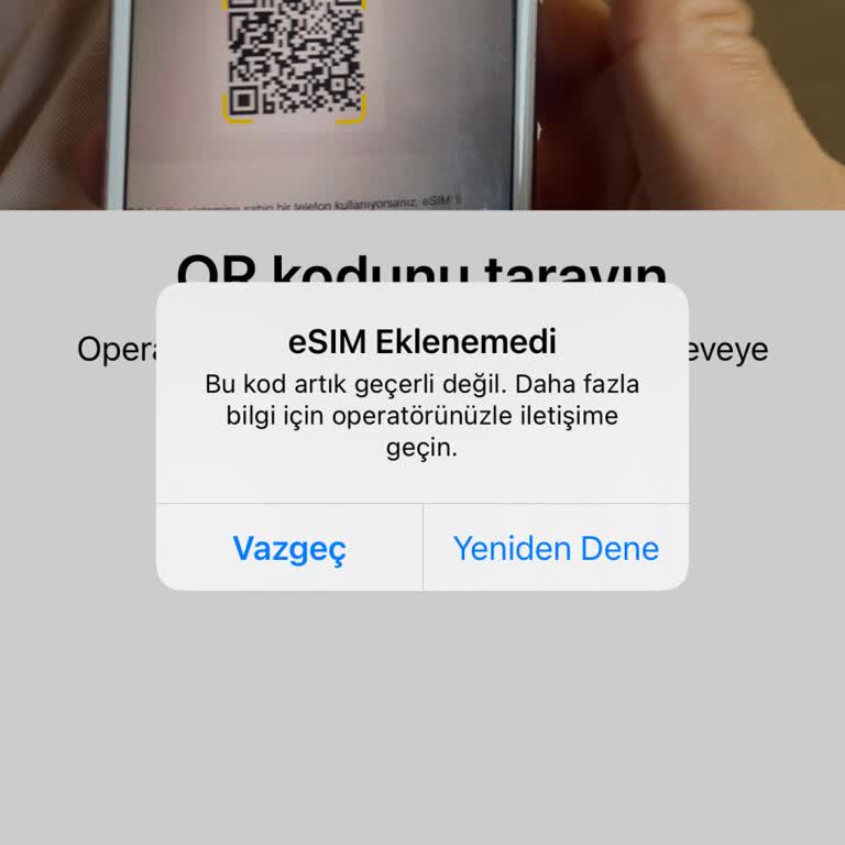 Turkcell E-Sim Bu Kod Artık Geçerli Değil